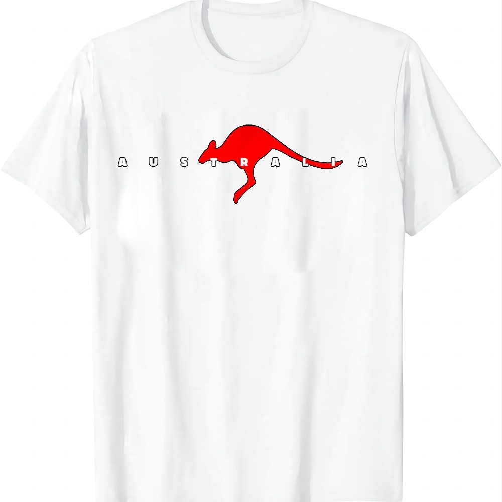 オーストラリアカンガルー Tシャツ夏カジュアルグラフィックヴ - Summer Clothing Women Australia のレビューと価格