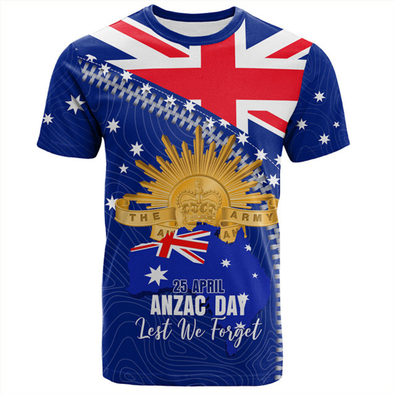 オーストラリアグラフィック Tシャツメンズ Tシャツ 3D  - Summer Clothing Women Australia のレビューと価格