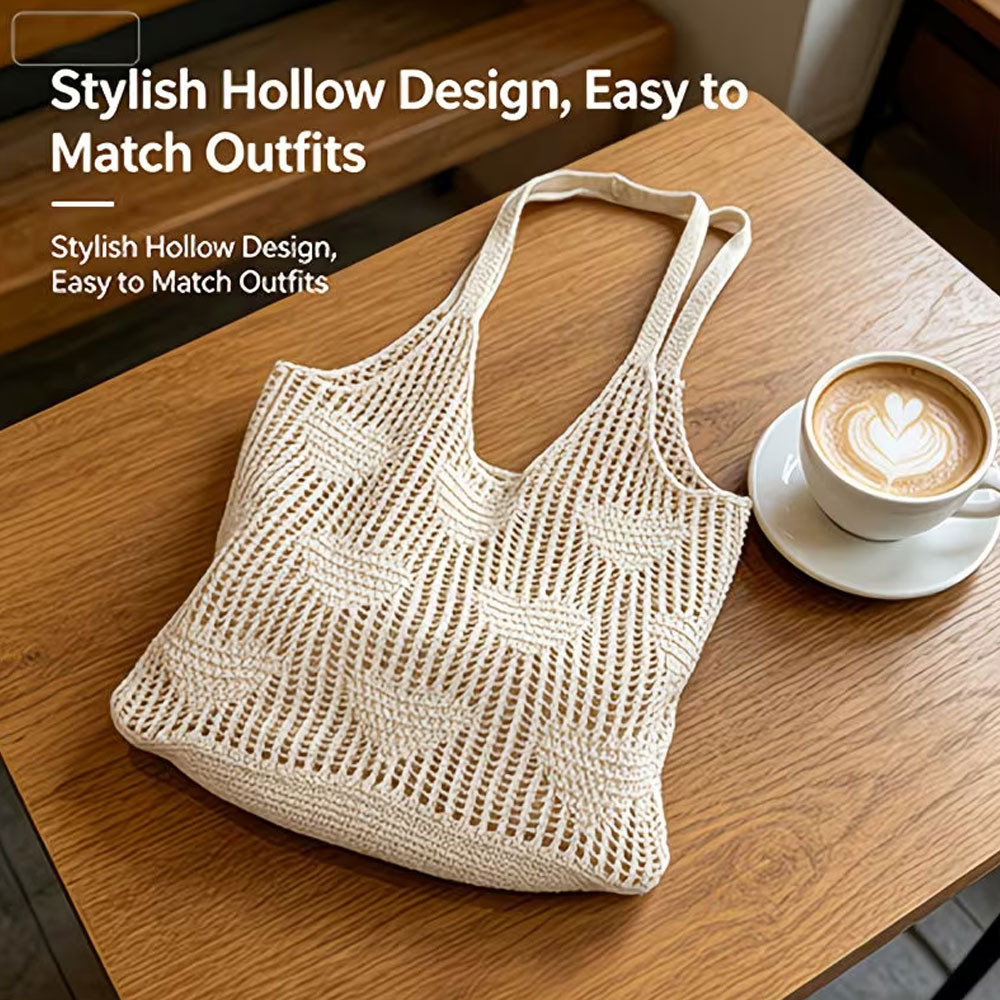 女性用手編みストローハンドバッグ - 大容量ビーチショルダー - Beach Bag Straw のレビューと価格