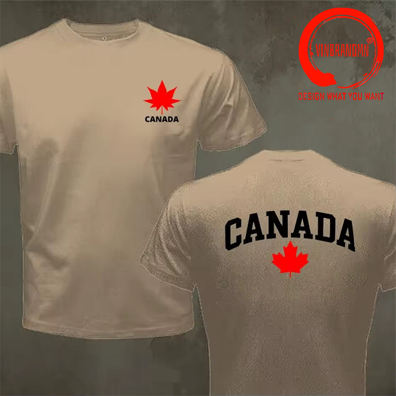 カナダレタープリントファッションデザイン綿 100% Tシャ - Summer Clothing Canada のレビューと価格